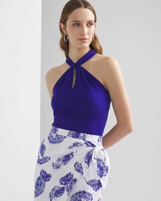 トップス VIAVANDA ASYMMETRIC HALTER TEE トップス VIAVANDA ASYMMETRIC HALTER TEE ノviavanda ASYMMETRIC